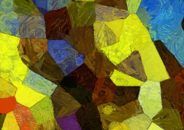 Abstract Olieverf Achtergrond Impressionistische Stijl Geïllustreerd Ontwerpen Maken — Stockfoto
