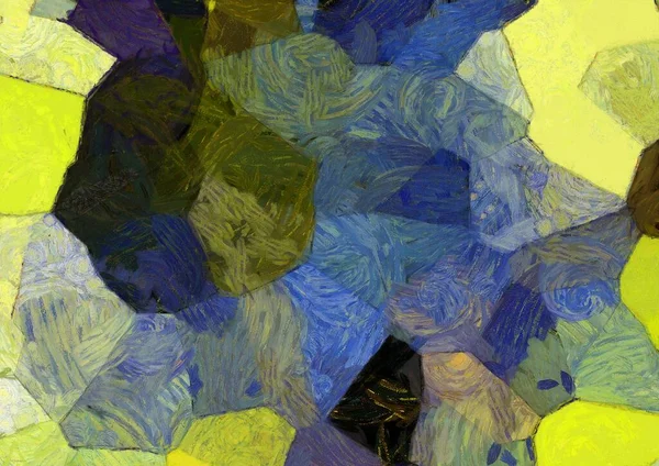 Soyut yağlı boya tablosu. Tasarımlar yaratmak için empresyonist stil..