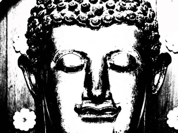 Kuzey Tayland 'daki antik tapınakların mimari manzarası ve antik sanat eserleri..