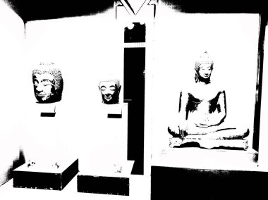 Antika, antik Tayland sanatının siyah-beyaz çizimine karşı çıkıyor.