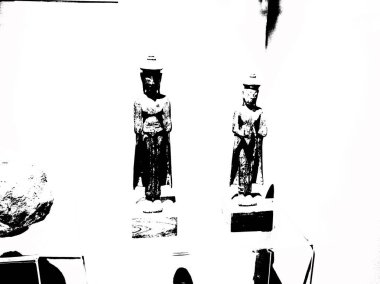 Antika, antik Tayland sanatının siyah-beyaz çizimine karşı çıkıyor.