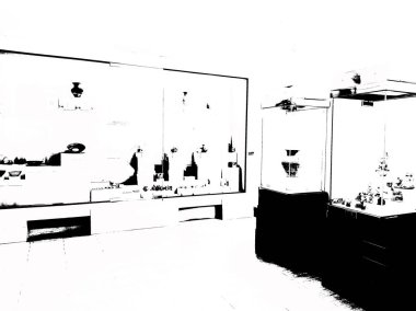 Antika, antik Tayland sanatının siyah-beyaz çizimine karşı çıkıyor.