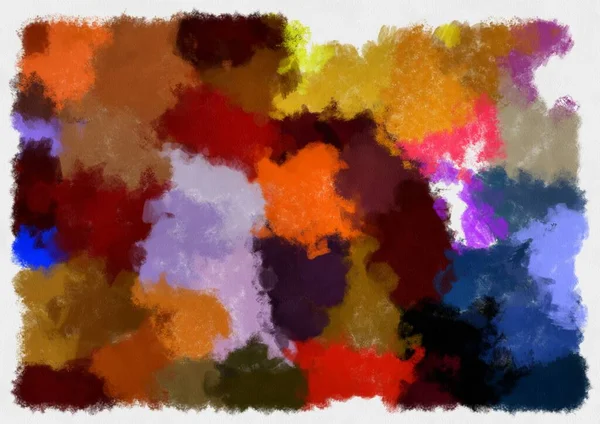 Illustration Stil Hintergrundbild Abstrakt Muster Verschiedene Lebendige Farben Aquarell Stil — Stockfoto