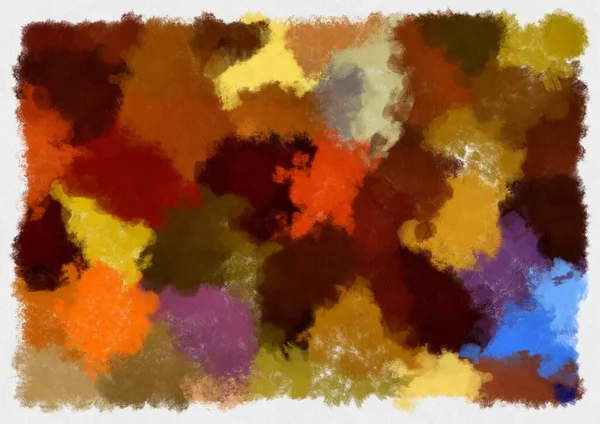 Illustration Stil Hintergrundbild Abstrakt Muster Verschiedene Lebendige Farben Aquarell Stil — Stockfoto