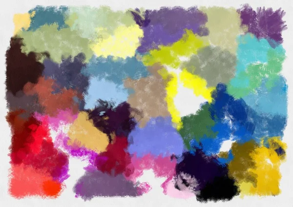 Illustration Style Fond Image Motif Abstrait Diverses Couleurs Vibrantes Aquarelle — Photo