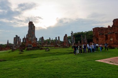 Wat Phra Si Sanphet temple AYUTTHAYA THAILAND-20 August 2022:was the holiest temple on the site of the old Royal Palace in Thailand's ancient capital of Ayutthaya until the city was completely destroyed.