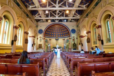 St Joseph's Church AYUTTHAYA THAILAND-21 August 2022:It was built since the Ayutthaya period. by the first building According to the records of the bishop and Archbishop Franois Palou recorded.