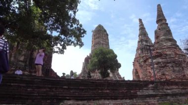AYUTTHAYA THAILAND-21 August 2022:Wat Chaiwatthanaram is a Buddhist temple in the city of Ayutthaya Historical Park, Thailand, on the west bank of the Chao Phraya River, outside Ayutthaya island.