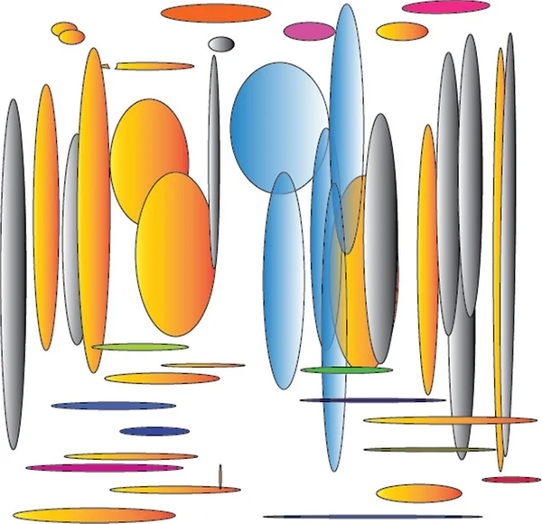 soyut manzarası, ağaçlar,