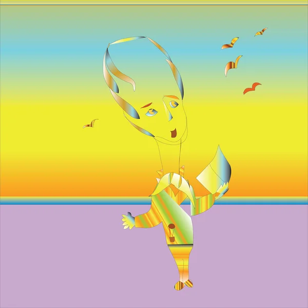 adam, genç adam, bir şair,