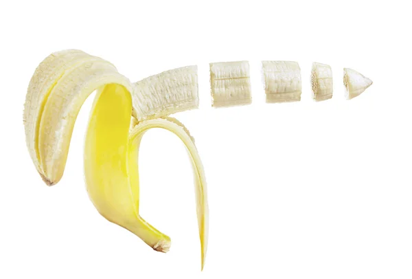 Bananas in air — Stock Photo, Image