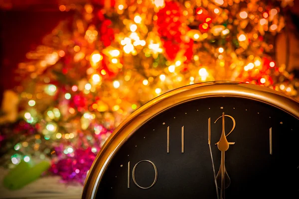 New Year Clock — Stock Photo, Image