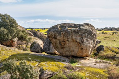 Los Barruecos Doğal Anıtı, Malpartida de Caceres, İspanya Extremadura.