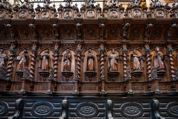 Interno Della Cattedrale Cadice Catedral Santa Cruz Cadiz Spagna Dettaglio — Foto Stock