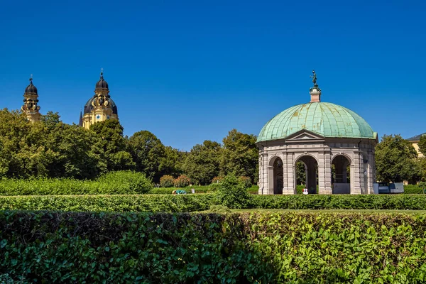 Hofgarten Mit Dianatempel München Der Diana Pavillon Und Das Gelände — Stockfoto