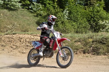 Windsberg, Almanya - 29 Haziran 2021: Motocross eğitimi Windsberg Almanya