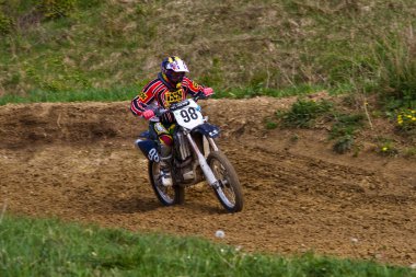 Windsberg, Almanya - 29 Haziran 2021: Motocross eğitimi Windsberg Almanya