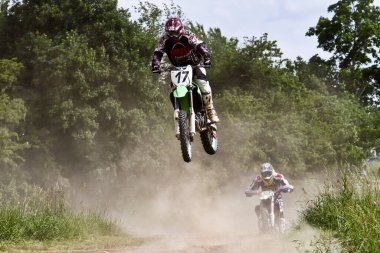 Windsberg, Almanya - 29 Haziran 2021: Motocross eğitimi Windsberg Almanya