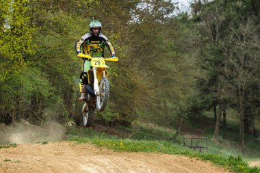 Warching, Almanya - 29 Haziran 2021: Warching Almanya 'da motokros eğitimi