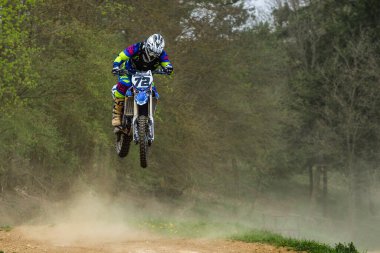 Warching, Almanya - 29 Haziran 2021: Warching Almanya 'da motokros eğitimi