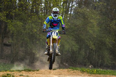 Warching, Almanya - 29 Haziran 2021: Warching Almanya 'da motokros eğitimi