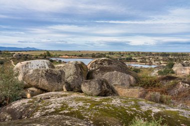 Los Barruecos Doğal Anıtı, Malpartida de Caceres, İspanya Extremadura.
