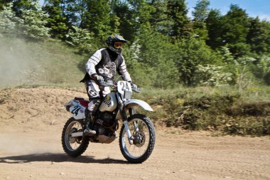 Windsberg, Almanya - 29 Haziran 2021: Motocross eğitimi Windsberg Almanya