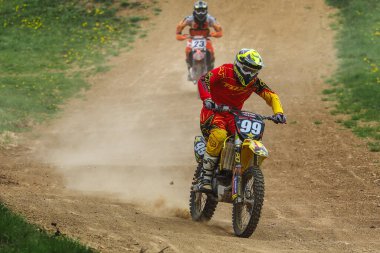 Warching, Almanya - 29 Haziran 2021: Warching Almanya 'da motokros eğitimi