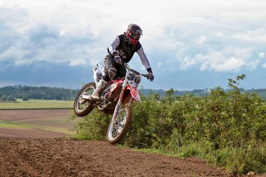 Windsberg, Almanya - 29 Haziran 2021: Motocross eğitimi Windsberg Almanya