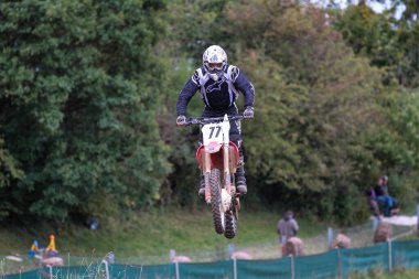 Windsberg, Almanya - 29 Haziran 2021: Motocross eğitimi Windsberg Almanya