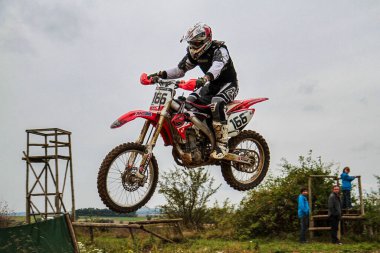 Windsberg, Almanya - 29 Haziran 2021: Motocross eğitimi Windsberg Almanya