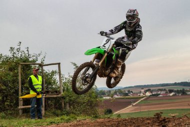 Windsberg, Almanya - 29 Haziran 2021: Motocross eğitimi Windsberg Almanya