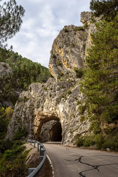 Tunnelgat Bij Serrania Cuenca Bij Cuenca Fuertescusa Door Hell Puerta — Stockfoto