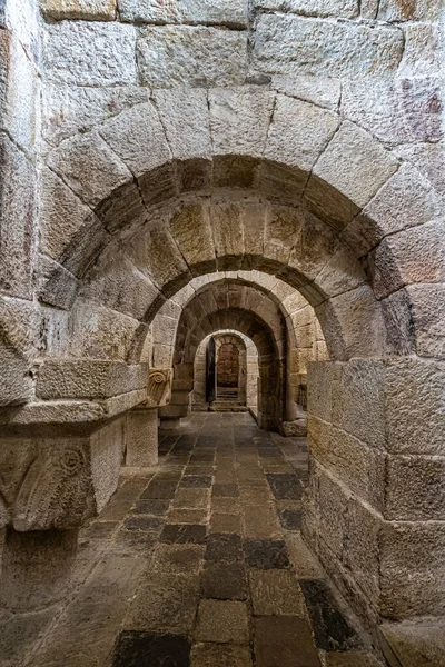 Das Kloster San Salvador Leyre Yesa Pyrenäen Navarra Spanien Ist — Stockfoto