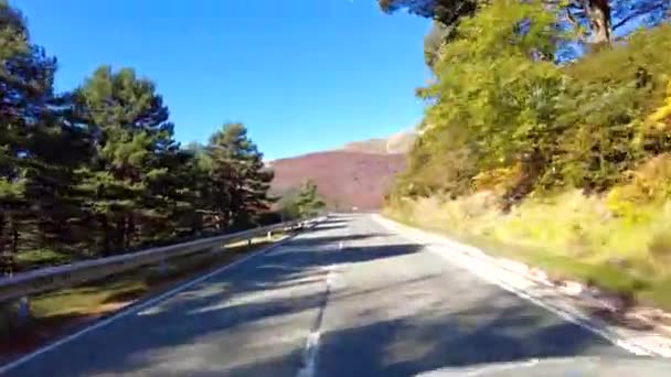 Conduciendo Por Valle Del Roncal Valle Roncal Navarra Navarra España — Vídeo de stock