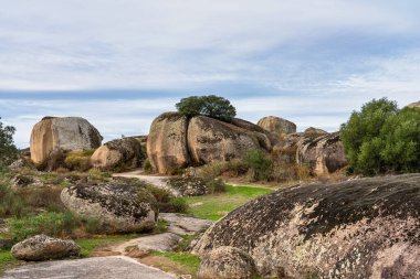 Los Barruecos Doğal Anıtı, Malpartida de Caceres, İspanya Extremadura.