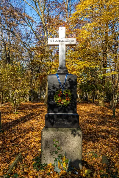 München Duitsland Nov 2021 Zicht Beroemde Begraafplaats Oud Noord Van — Stockfoto