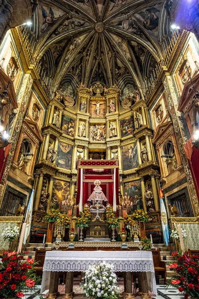 Wnętrze Królewskiego Klasztoru Santa Maria Guadalupe Caceres Hiszpania Lista Światowego — Zdjęcie stockowe