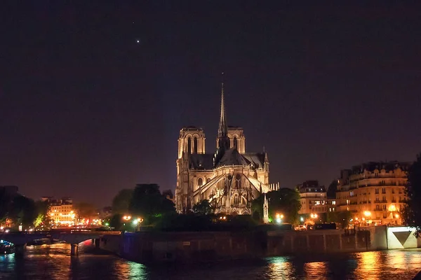 노트르담 대성당 Cathedral Notre Dame Paris 양식의 가톨릭 성당으로 1163 — 스톡 사진
