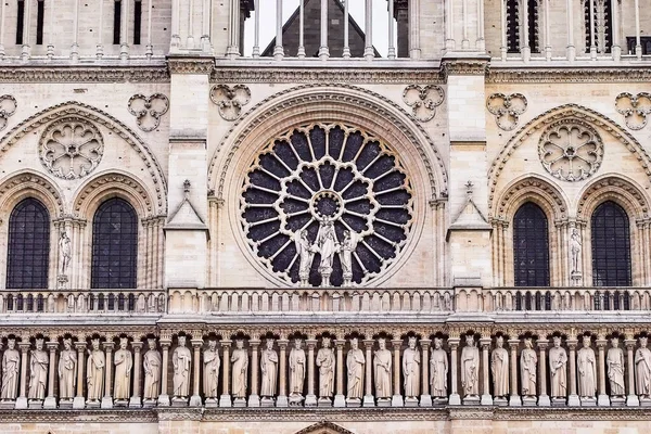 Katedra Notre Dame Paris Najsłynniejsza Gotycka Rzymskokatolicka Katedra 1163 1345 — Zdjęcie stockowe