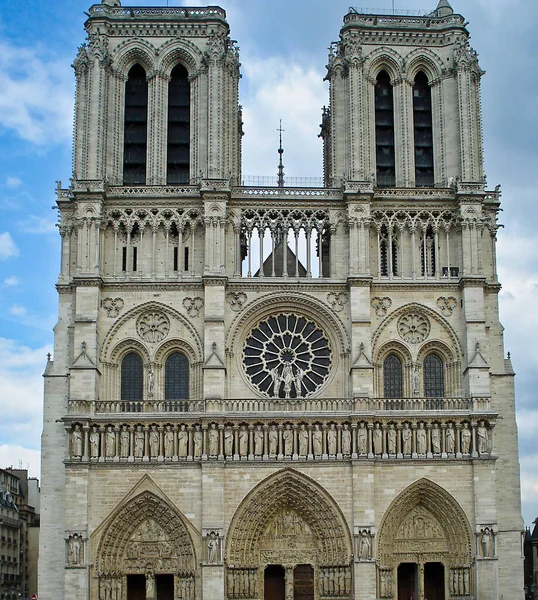 Kathedrale Notre Dame Paris Ist Eine Der Berühmtesten Gotischen Römisch — Stockfoto
