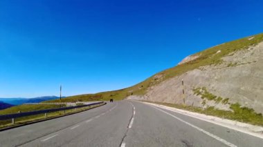 Roncal Vadisi 'nden geçerken, Navarre' de Valle de Roncal, İspanya 'da Navarra, Avrupa