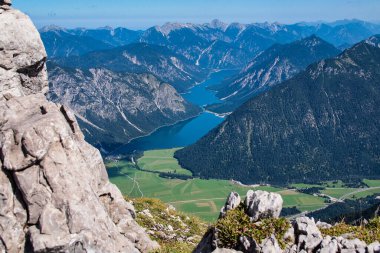 Avrupa 'da Heiterwang yakınlarındaki Thaneller Dağı, Tirol, Avusturya