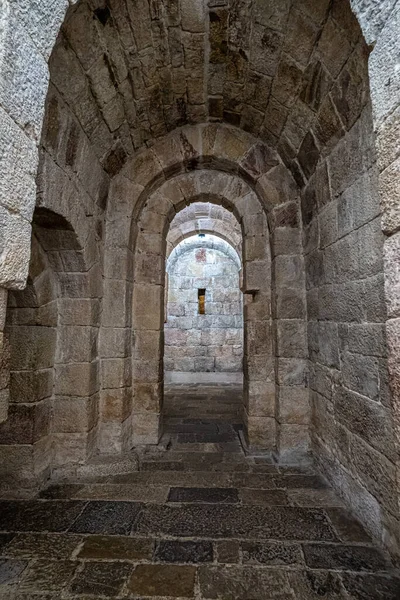 Das Kloster San Salvador Leyre Yesa Pyrenäen Navarra Spanien Ist — Stockfoto