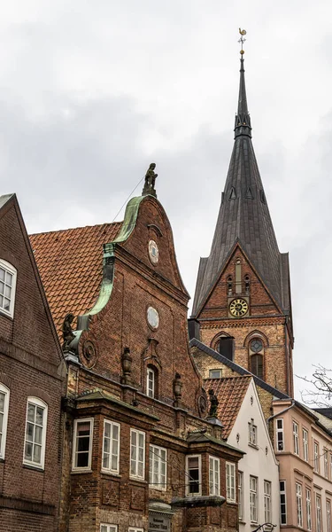Flensburg Alemania Mayo 2021 Monumento Histórico Famosa Iglesia Santa María — Foto de Stock