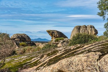 Los Barruecos Doğal Anıtı, Malpartida de Caceres, İspanya Extremadura.