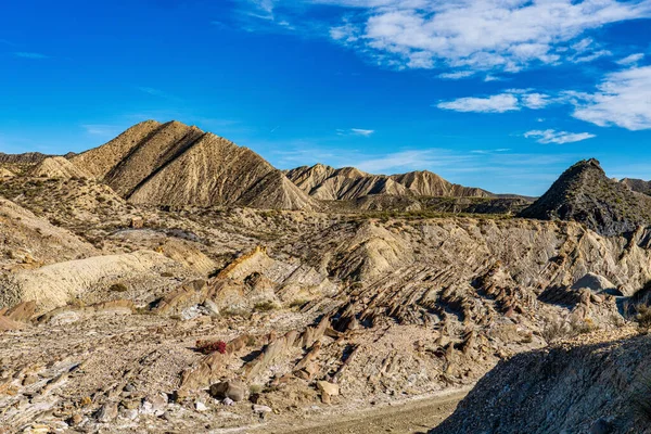Drachenschwanz Colas Dragon Der Wüste Tabernas Almeria Spanien Geologische Erosion — Stockfoto