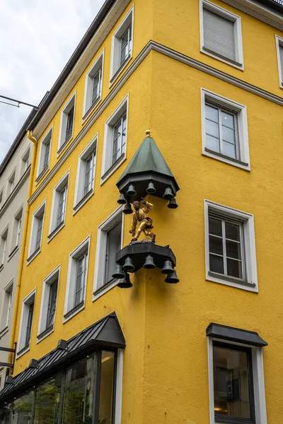 Yellow Shop Building Sendlinger Street Mnichov Bavaria Germany Europe — Stock fotografie