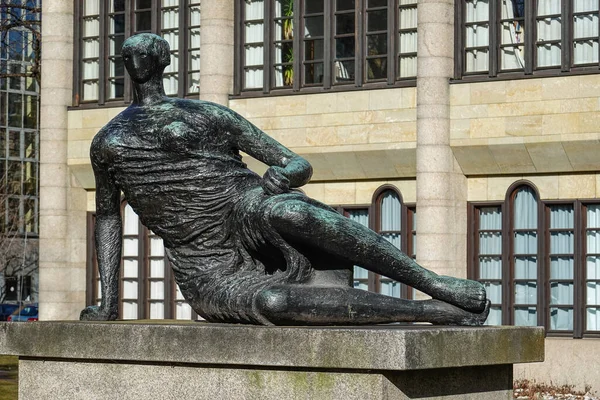 München Deutschland Oktober 2021 Statue Quater Der Nähe Des Pinakotheken — Stockfoto