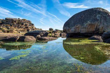 Los Barruecos Doğal Anıtı, Malpartida de Caceres, İspanya Extremadura.